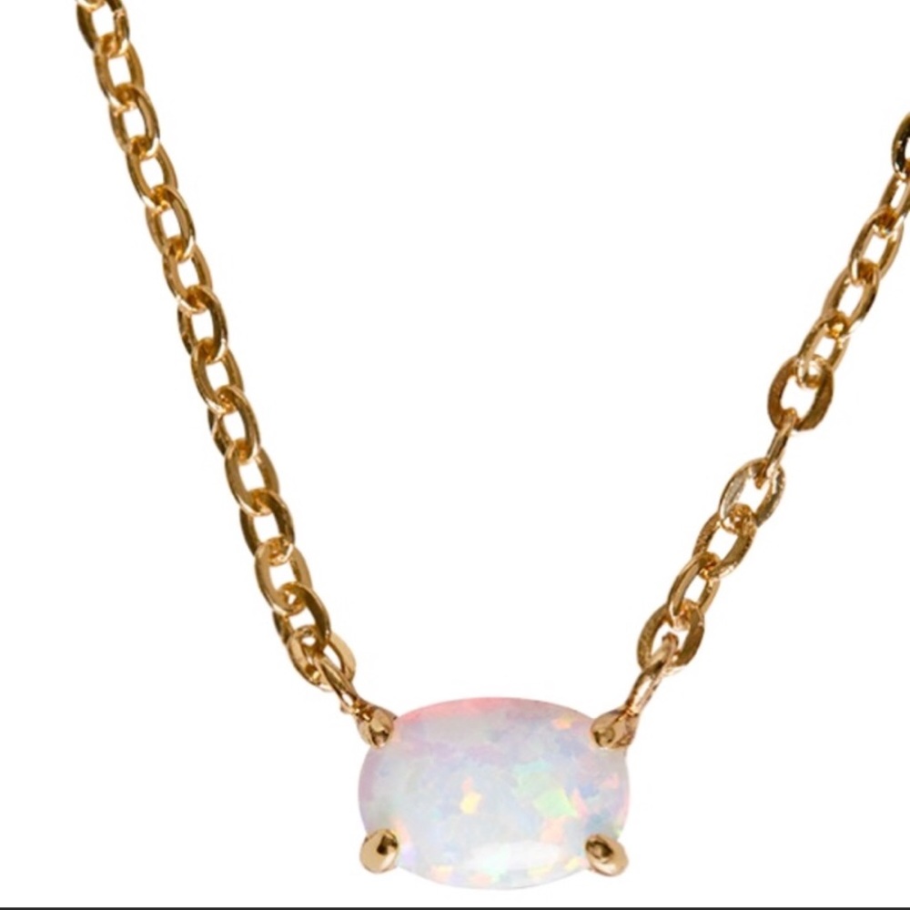 Ettika 18k gold plated opal necklace